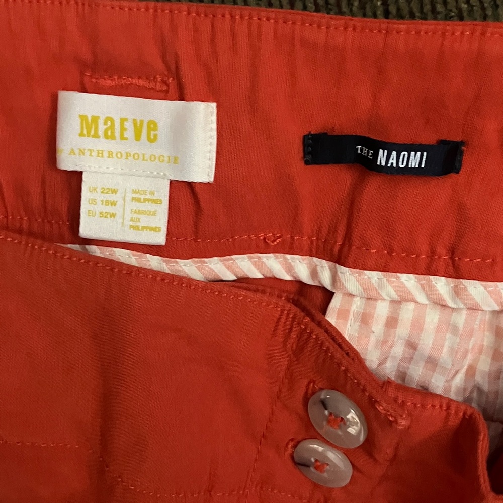 Maeve Vibrant Orange Dress pants Wide Leg 22